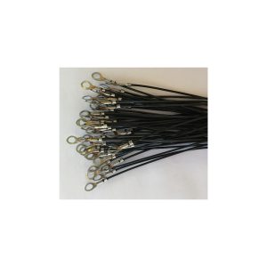 6mm nickle plated ring terminal crimp with 0.5mm2 wire, 4mm tinned. (100 per pack)