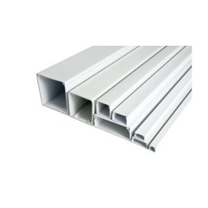 White PVC Trunking 25 x16